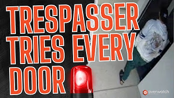 Remote Guard Engage Trespasser Trying Every Door