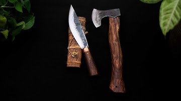 [dao phúc sen] Bộ Đôi Dao Mèo, Rìu Đi Rừng  CHẤT NHẤT HTX Dao Phúc Sen