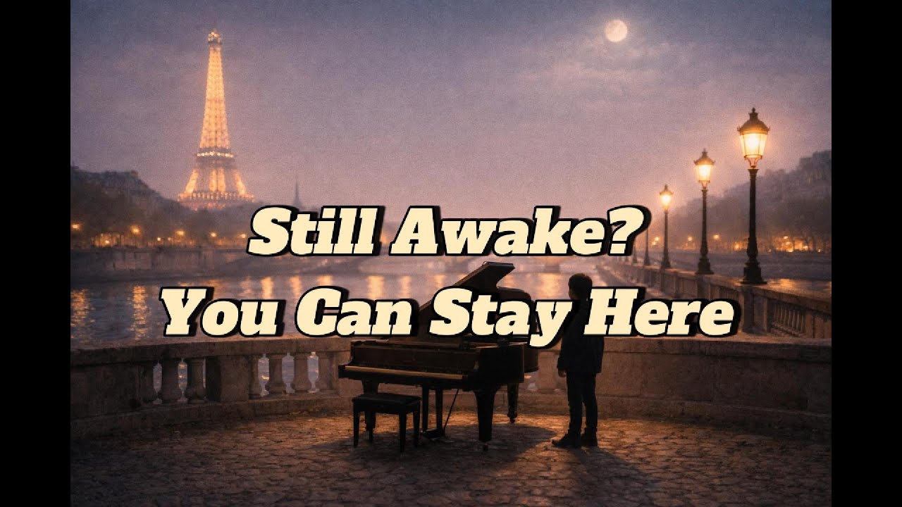 🌙Still Awake | 🎼Romantic Piano Lofi Instrumental | 🎧Paris by the Seine