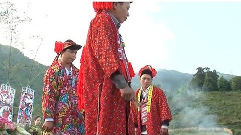 Cúng cầu giải hạn, cầu hồn lúa của người dao đỏ Hà Giang