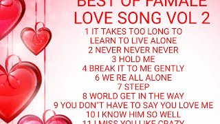 Download Lagu BEST OF FAMALE LOVE SONG VOL 2 MP3 Download Lagu BEST OF FAMALE LOVE SONG VOL 2 MP3