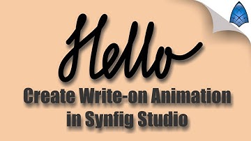 Write-On Text Effect in Easy Steps | Synfig Animation Tutorial FREE