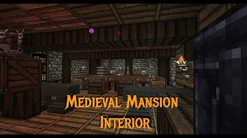 Minecraft - Gundahar Tutorials - Medieval Rustic Mansion Interior 2