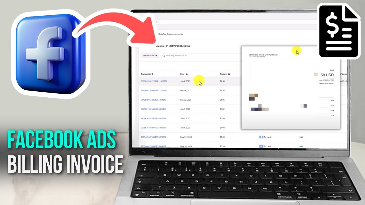 How to find Facebook ads invoices | Facebook ads Billing invoice