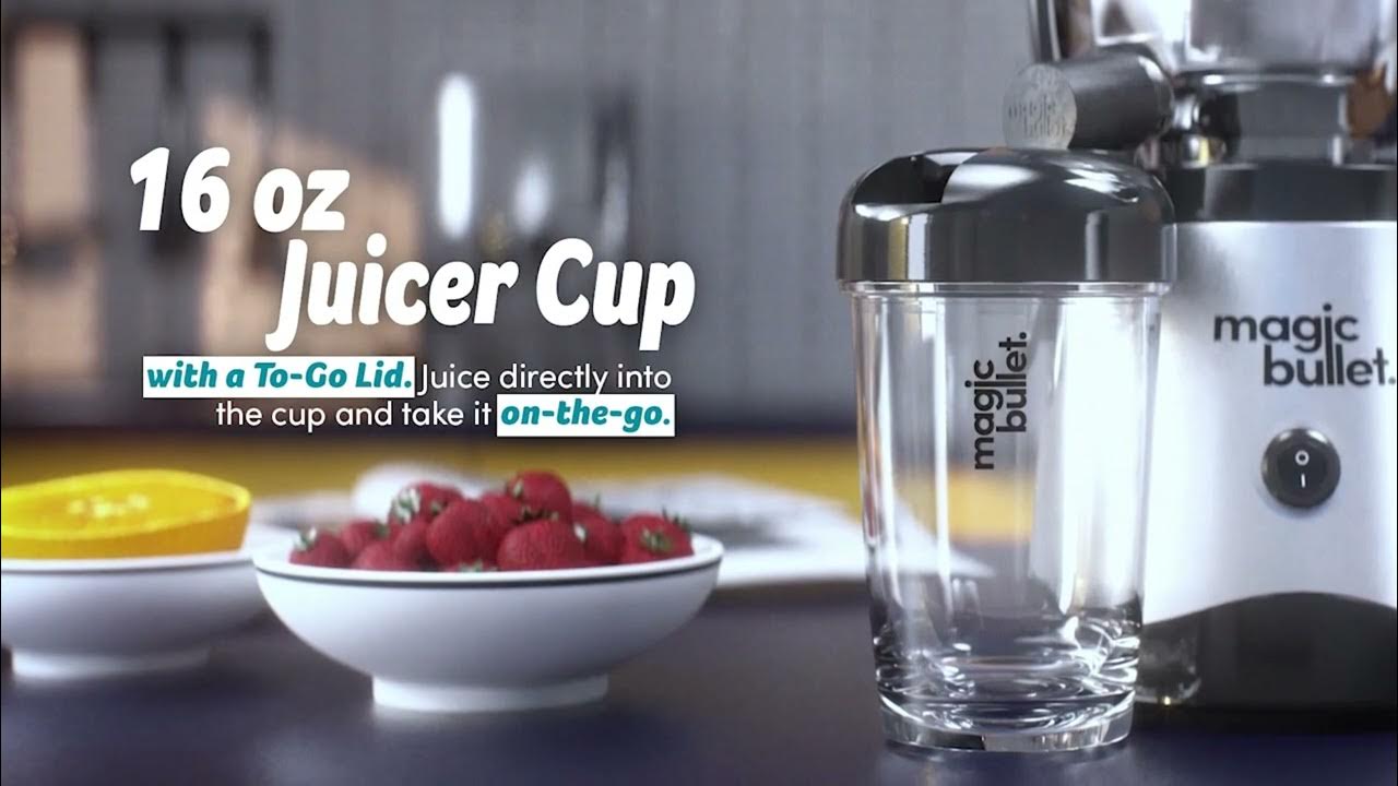 Mini Magic Bullet Juicer Compact with Personal Cup & Lid RAM