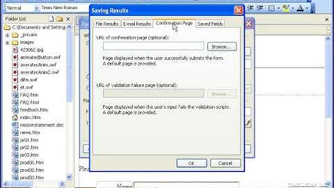 FrontPage Tutorial Customizing Form Properties Microsoft Training Lesson 16.2