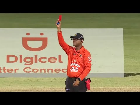 First EVER Red Card In Cricket History! | CPL 2023