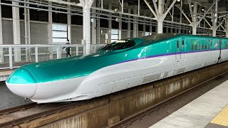 新函館北斗駅　北海道新幹線H5系はやぶさ到着と発車