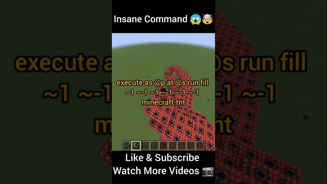 Insane Command 😱 In Minecraft Gameplay Epic Moments 