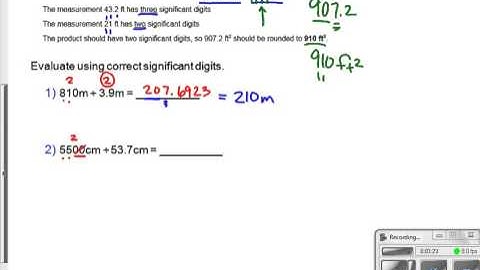 Calculating Significant Digits