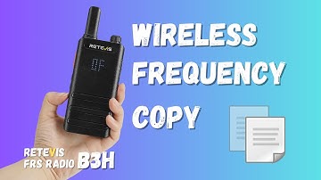 How to Use Wireless Copy Function on RETEVIS B3H Walkie Talkies?