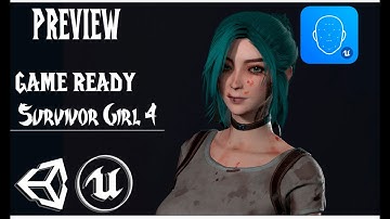 PREVIEW GAME READY 3D Character Survivor Girl 4