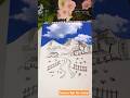 Sky Meets Mountains, Pure Magic #shorts #drawing #sketch #viral #trending #nature #mountains #art