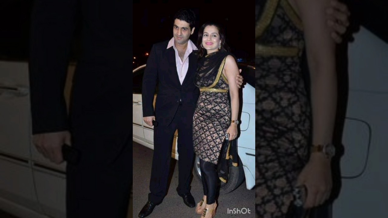 Amisha patel with her husband 