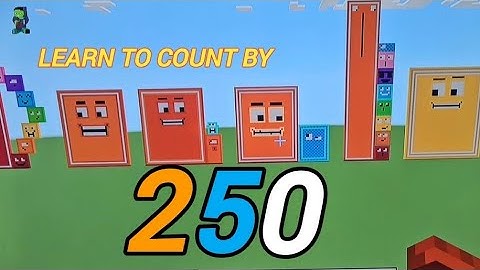 Learn to count by 250 with Noah, Minecraft Number blocks #minecraft #numberblocks