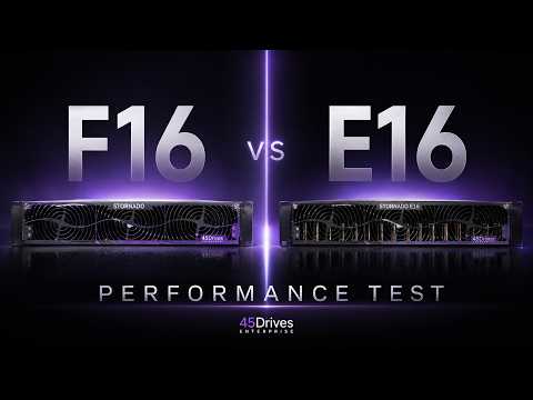 F16 vs E16 Drag Race: The Fastest 45Drives Storage Server Yet