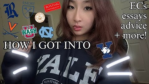 HOW I GOT INTO YALE, RICE, AND FIVE T30S | ECs, essays, advice