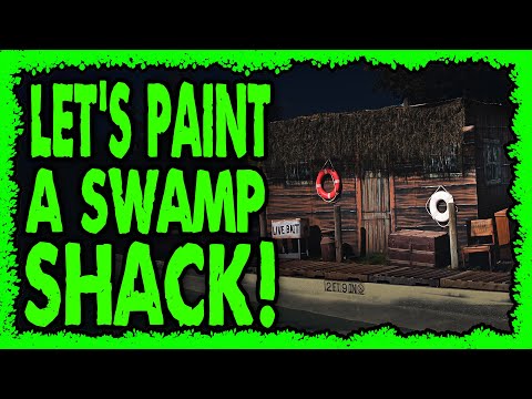 Let's Paint A Swamp Shack - Haunted Attraction Set Design