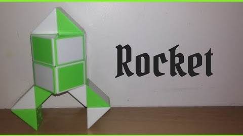 learn how to make Rocket with snake cube