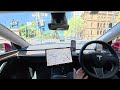 Sydney Uber Tesla FSD, Macquarie St to Cowper Wharf Rd
