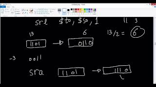 Shift instructions (sll - srl  - sra )