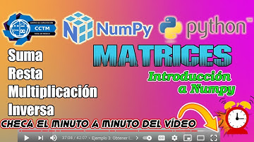 🤔 ¿Cómo hacer operaciones con matrices? | Suma, resta, multiplicación, inversa | Python │Numpy