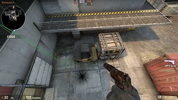 CS:GO forklift smoke on de_cache