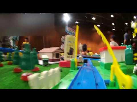 【プラレール前面展望(Plarail Camera Car)】第6回鉄道模型広場inルミエール～改造プラレール大集合！日本の鉄道レイアウト　地上線内回り～