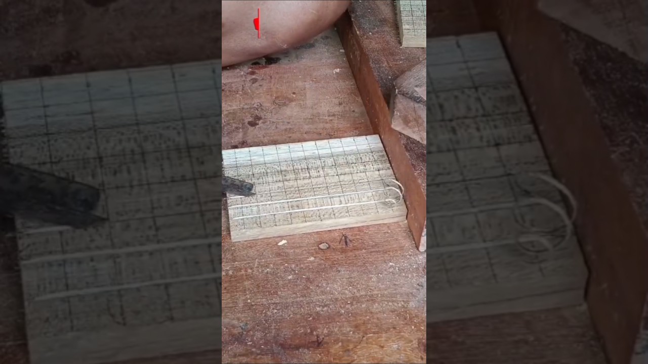 Precision Line Marking on Wood Boards — Simple Manual Technique, Clean & Ready to Cut