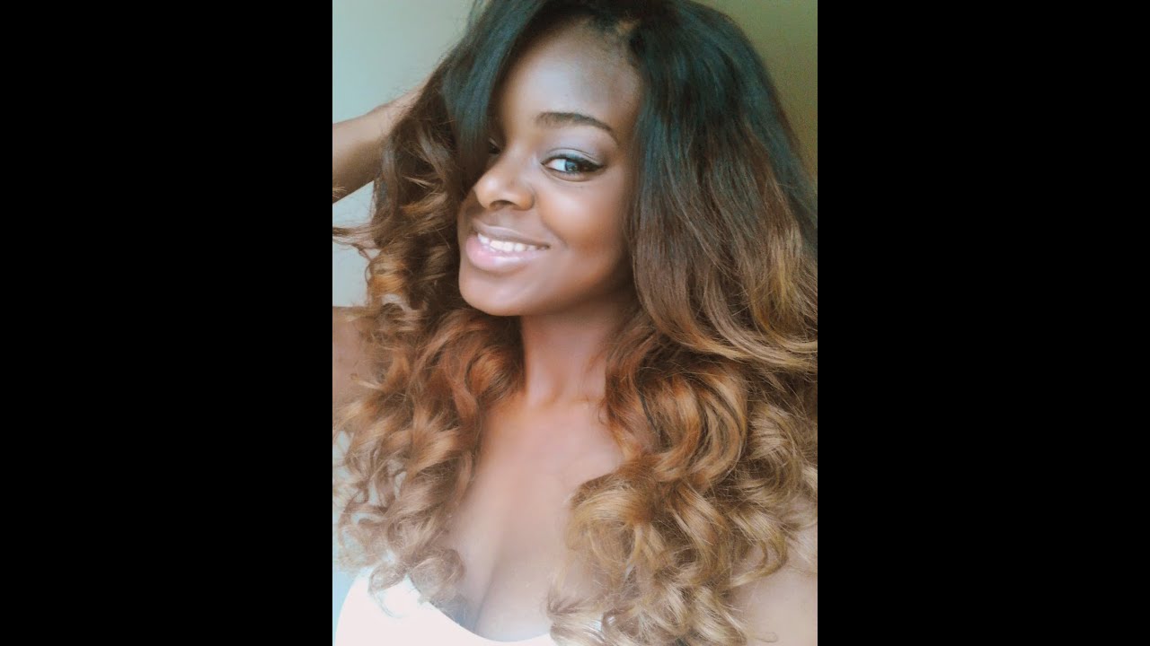 My Honey Blonde Ombre Hair (Luvin Hair) - YouTube