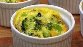 Crustless Broccoli-Cheddar Quiches -- Lynn's Recipes