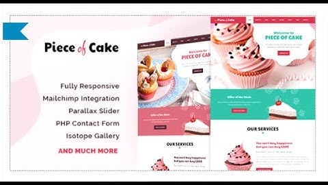 Piece of Cake - Responsive HTML5 Template by ingridk | ThemeForest Download