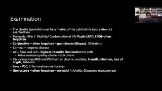 Lecture: General Approach to Uveitis Patients