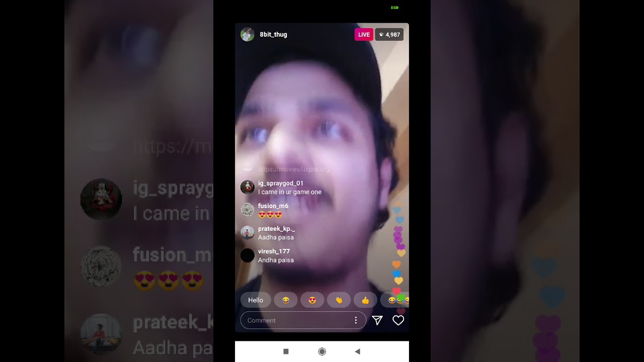 8bit thug Instagram live.Char cha with thagua for corona