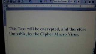Cipher Macro Virus