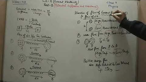 Class-9, Subject-Physics, Video-43, Chapter-9, Current Electricity   ( Part  B )  by Mr. Rajesh