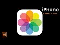 How to create iPhone Photos Icon in Adobe Illustrator | DesignMentor ( Adobe Illustrator Tutorial )