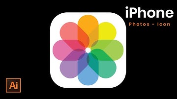 How to create iPhone Photos Icon in Adobe Illustrator | DesignMentor