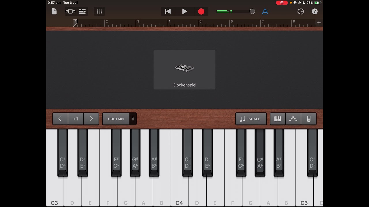 This is how to play twinkle ringtone on GarageBand (you can play it on