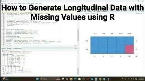 Longitudinal Data Analysis using R: How to Create Longitudinal Data Sets with Missing Values