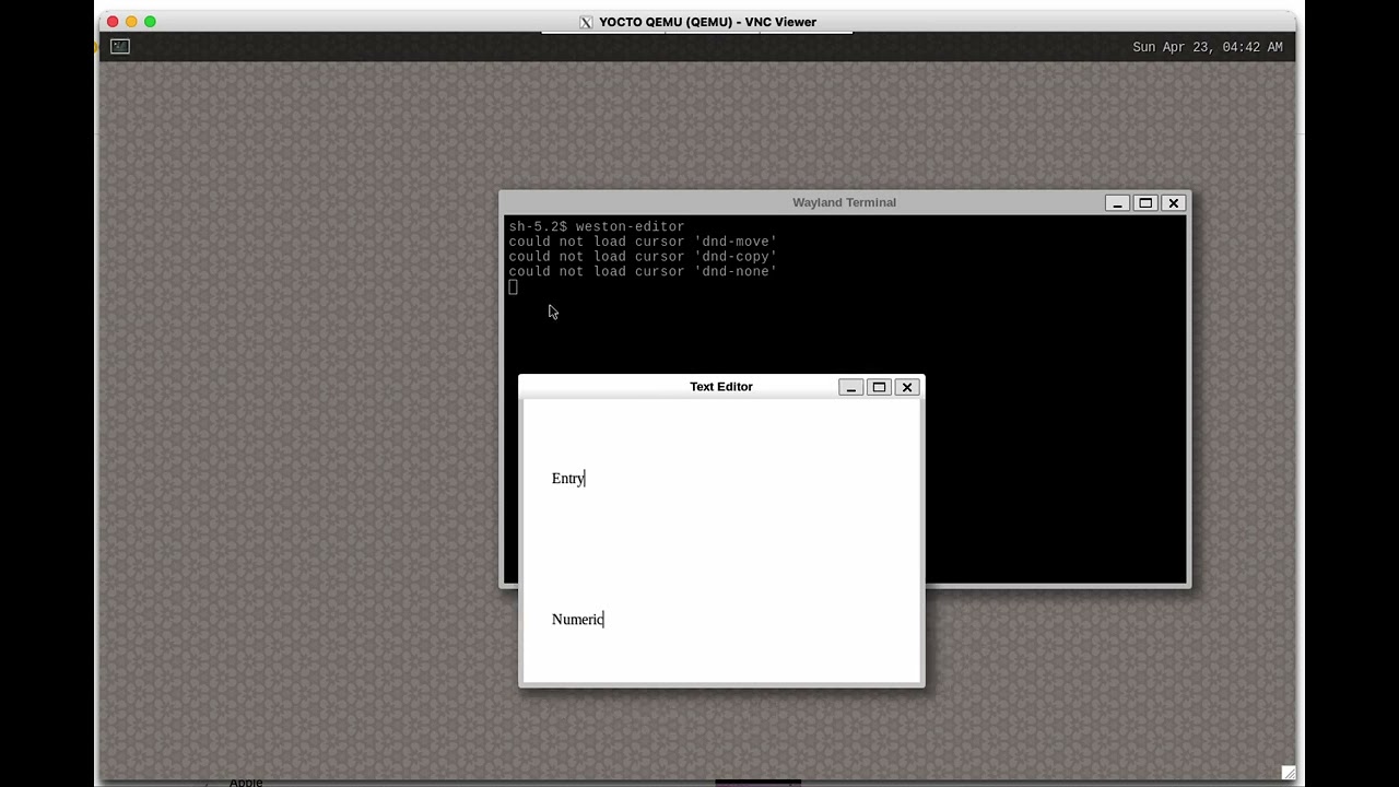 A Demo of Weston Keyboard