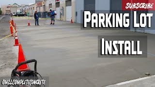 How to Pour a Concrete Parking Lot! 2000 SQ FT! Part 2