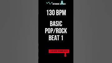 Drum loop - Basic pop rock beat 1 - 130 BPM #shorts