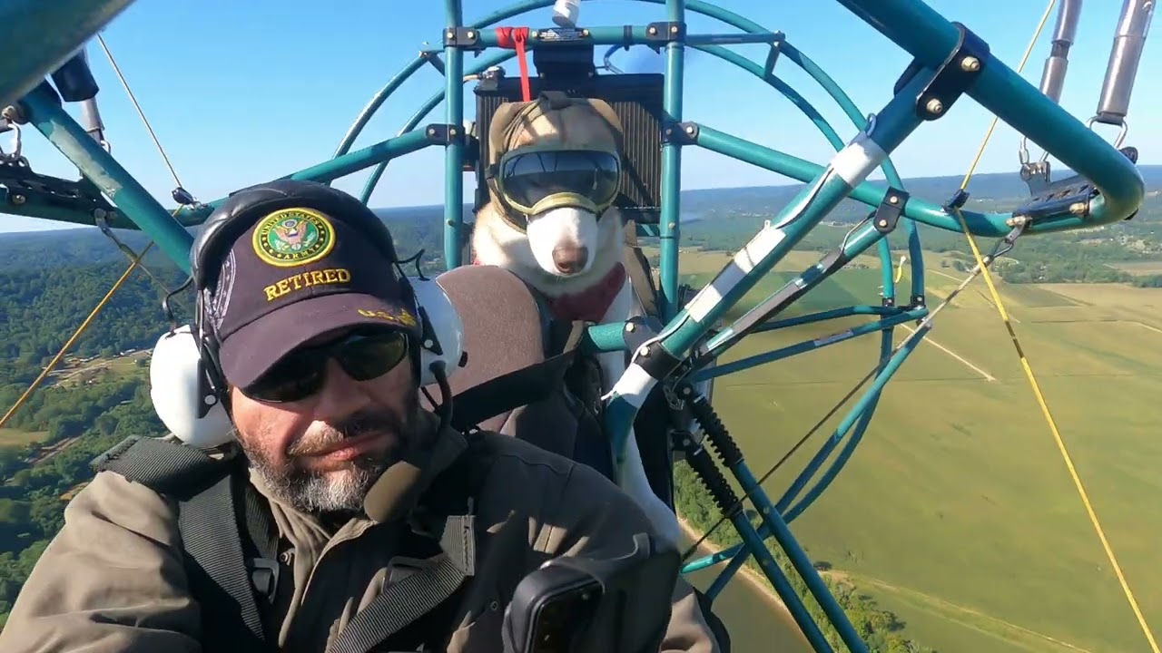 RUGER RIDES!! Powered Parachute Flight!