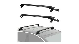 How to Install 43.3" Universal Car Top Roof Rack Cross Bar screenshot 3