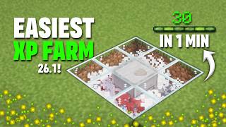 EASIEST XP MINECRAFT XP FARM | 26.1+ JAVA | EASY BUILD