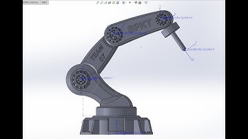 Thiết Kế Mô Hình  Cánh Tay Robot  4 Bậc Tự Do Và Mô Phỏng Trên