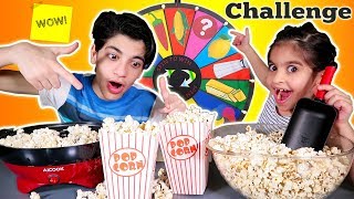 تحدي الشامية او الفشار بعجلة الحظ الغامضة بين رضا وزينب 🍿 Mystery Wheel Of Popcorn Challenge