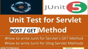 Unit Test for Sling Servlet in AEM | JUnit for Sling Servlet | Adobe CQ | My Pride India