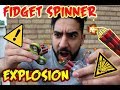 (I HATE FIDGET SPINNERS!!) HOW TO EXPLODE A FIDGET SPINNER